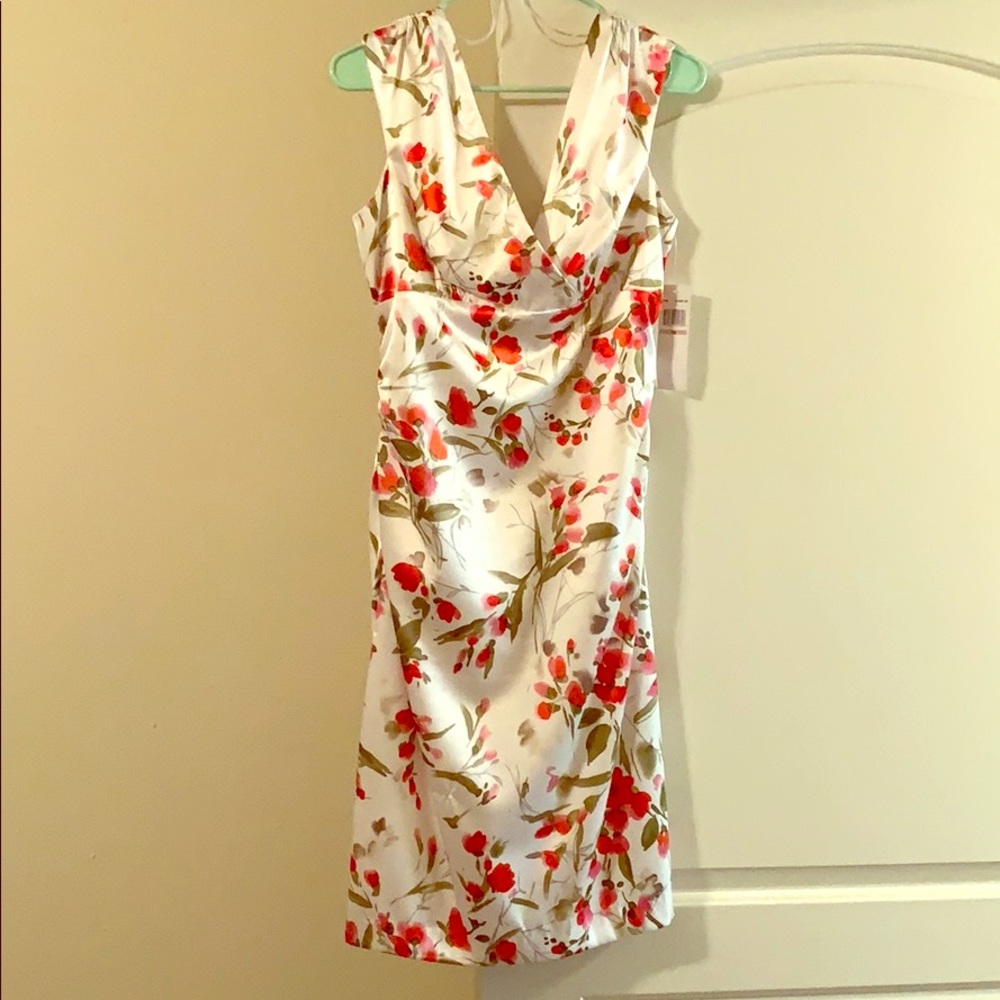 Maggy London floral cocktail dress